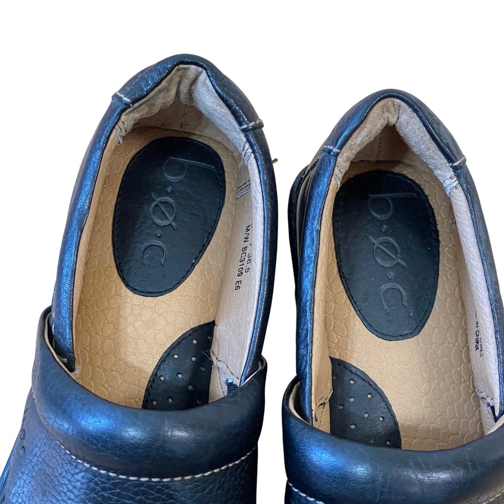 B.o.c Women's Leather Clogs Comfort Slip On Shoes Black Size 6‎ M/W - Picture 5 of 9